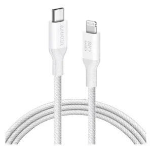 Anker Cable Conector 322 USB-C a Lightning - Trenzado de 6 Pies white